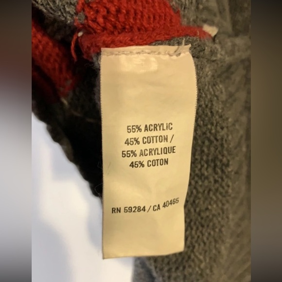 Kids Children’s Place Gray Red Green Argyle Sweater Vest - Picture 7 of 7